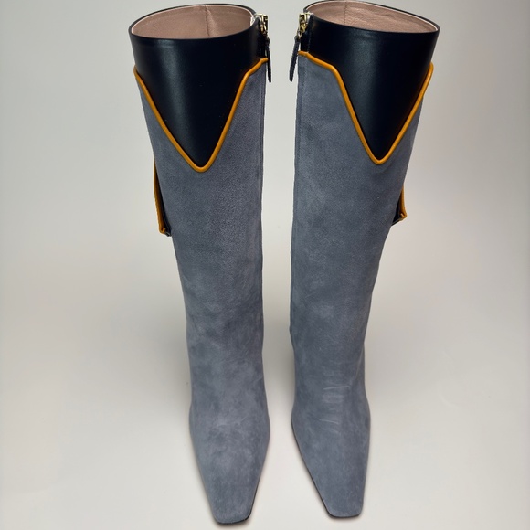 Gray Suede Boots - Picture 2 of 10